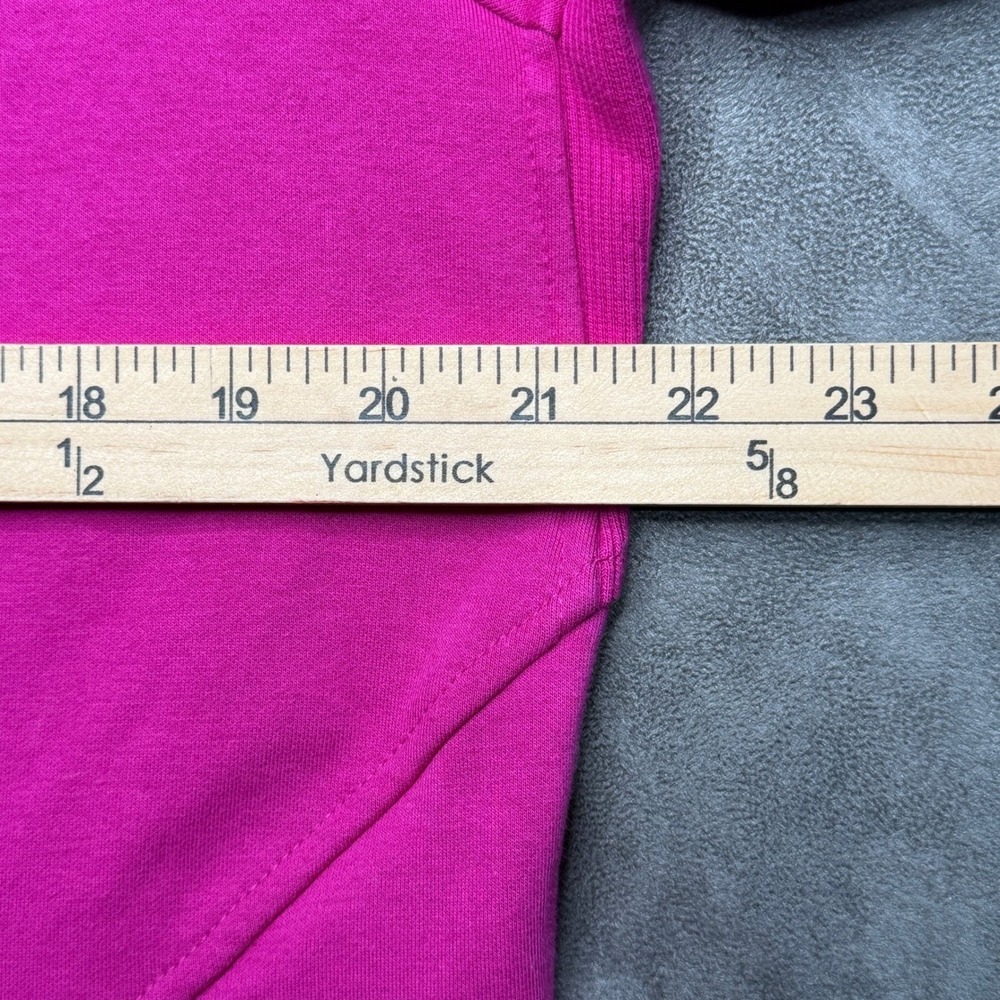 Athleta Hoodie Womens XL Pink Full Zip Thumbhole Activewear Sweatshirt 7856 - Picture 7 of 9
